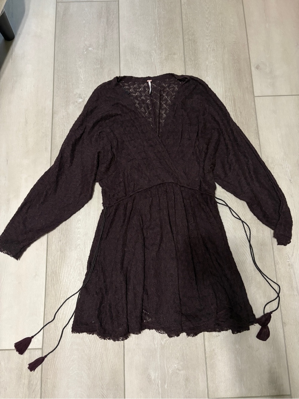 Free People Snug Bug Wrap Mini Dress